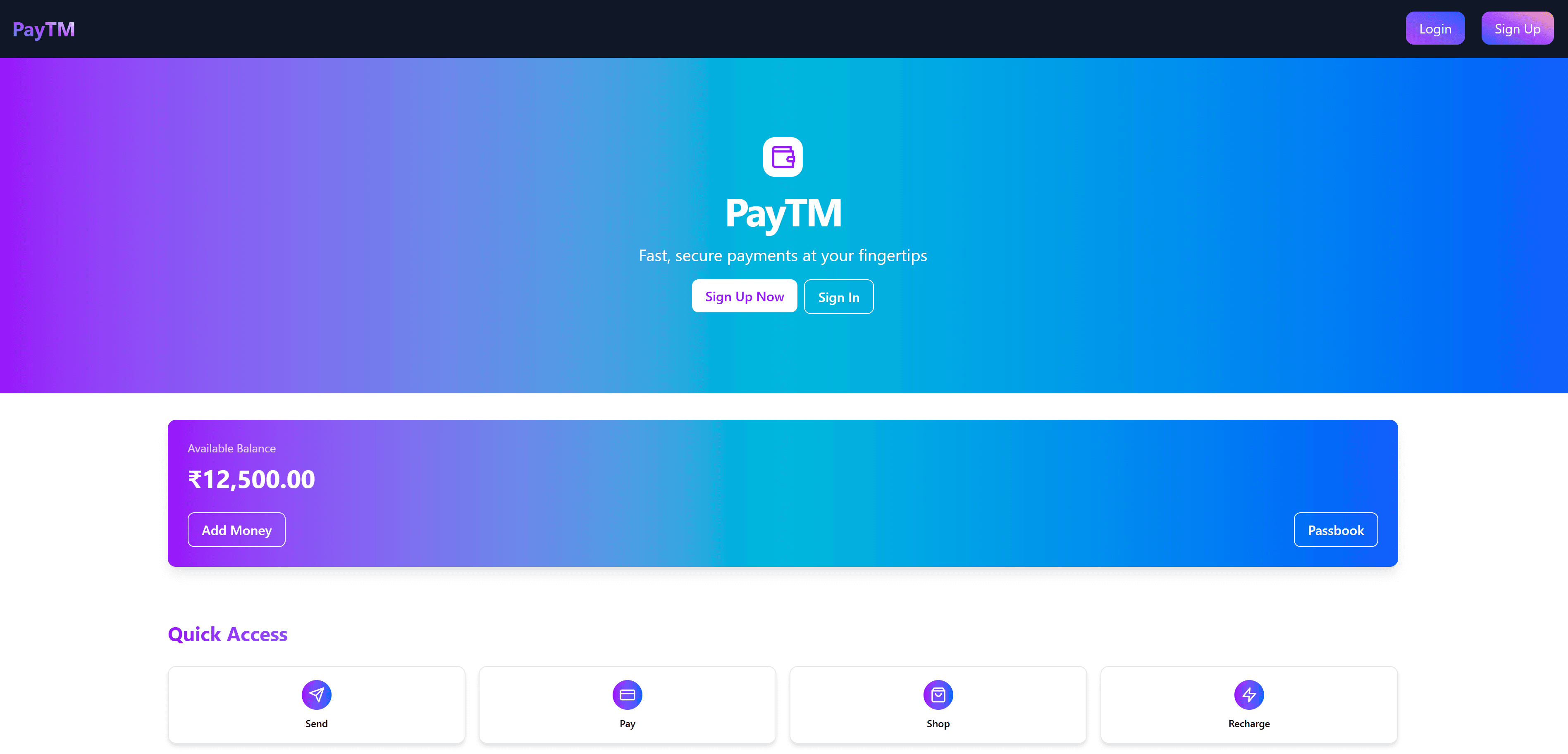 Paytm Clone - Payment Gateway